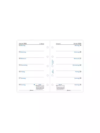 FILOFAX | Inserto per agenda Mini, settimana in tedesco, 2026 | 